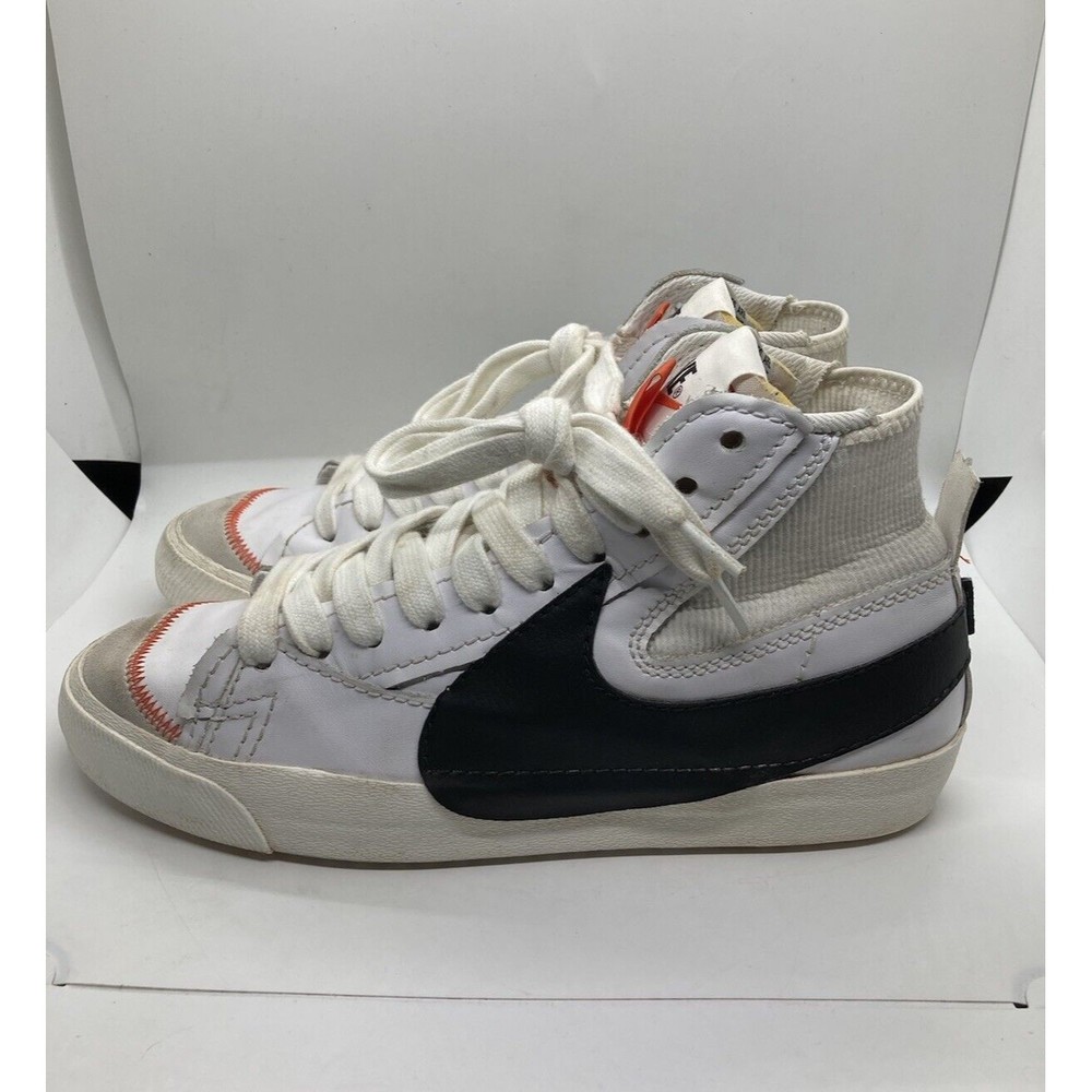 Nike White and Black High-Top Sneakers